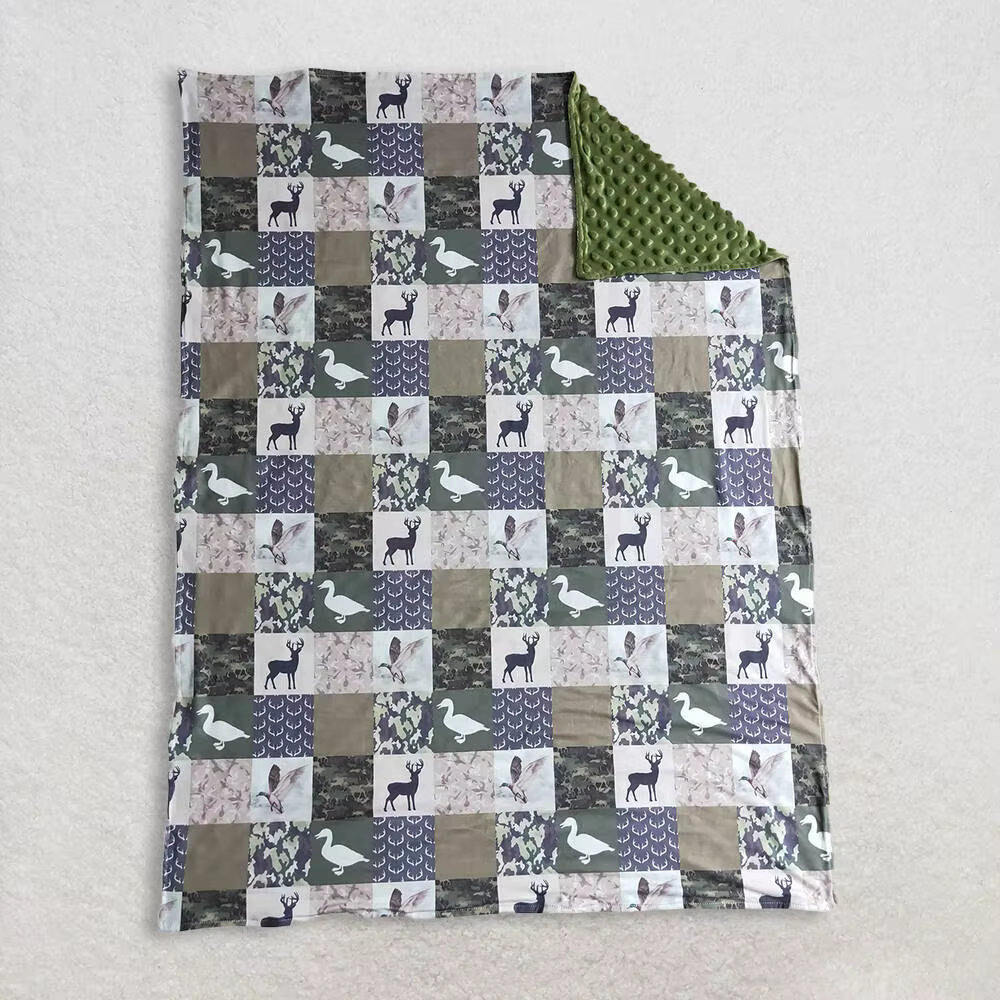 Patchwork Duck Deer Camo Baby Kids Blankets Soft Plush Lightweight Blanket for Children Cozy Snuggle Blanket29*43 inches
