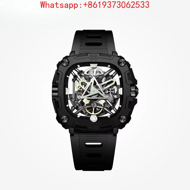 Customized New High-end Sharp Series Mechanical Watch Energy Eye Hollow Watch Square Couple