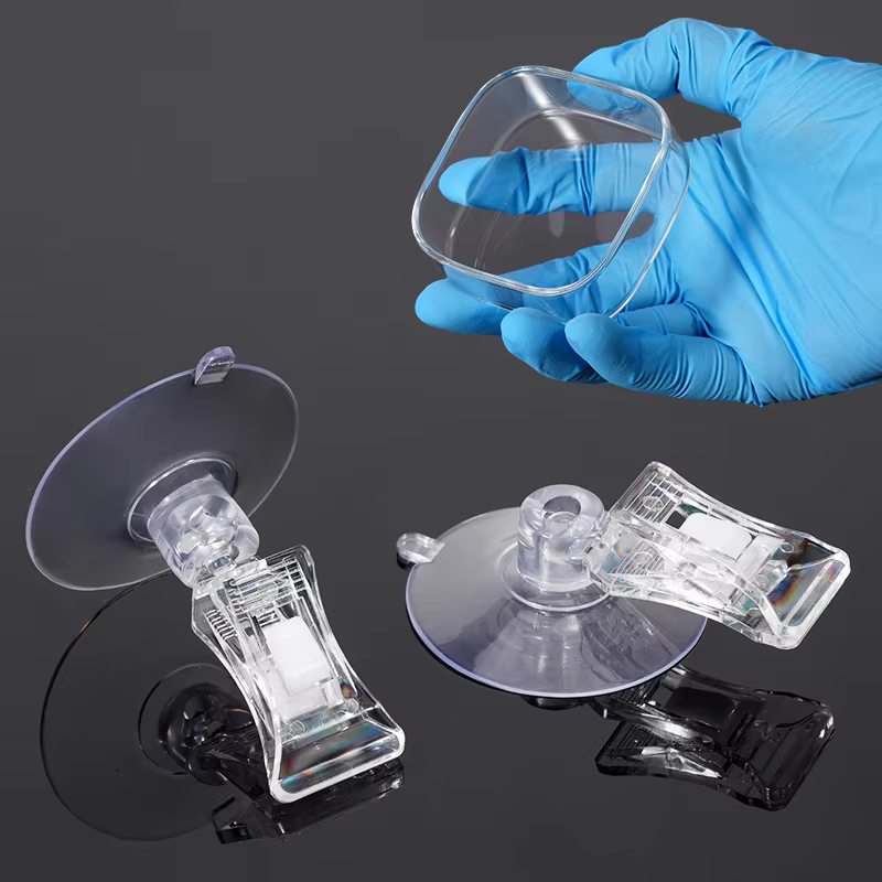 Fish Tank Feeder Aquarium Shrimp Glass Feeding Bowl with Suction Cup Clear Dish Tray Container Feeders Fish Shrimp Feeder