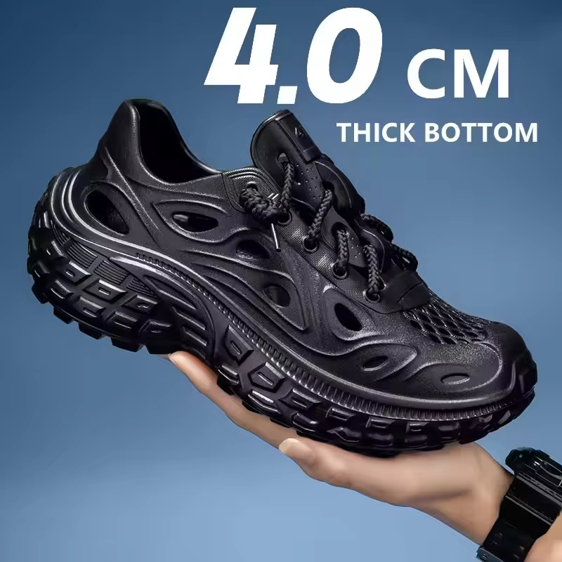 2025 New Summer Fashion Lovers Sandals EVA Baotou Men's Sandals Outdoor Thick Bottom Hole Shoes Luxury Beach Men Garden Shoes