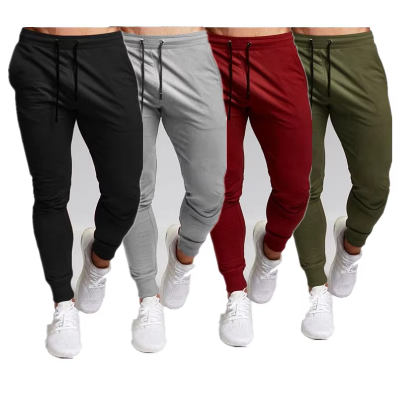 Casual Pants Men's Jogger Sweatpants Large Size Elastic Waist Sports Casual Trousers Loose Fitness Clothes Spring Thin Section