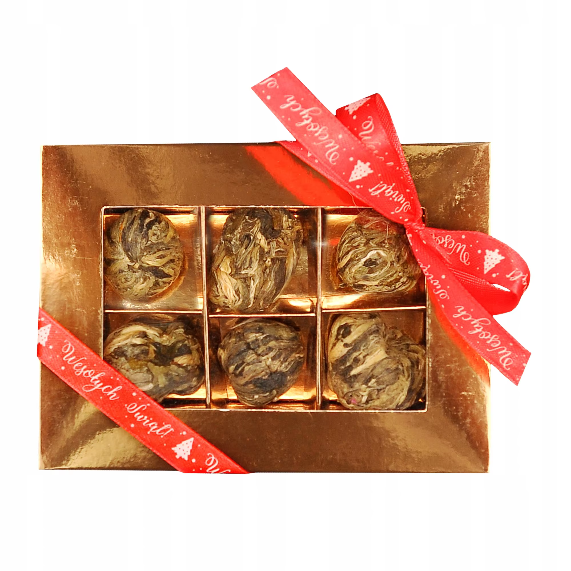 Blühendes Teeservice, 4 verschiedene Tees, Blütentee-Geschenk