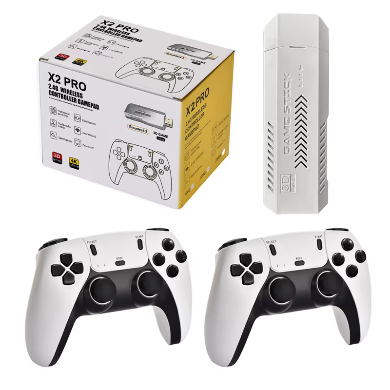 X2 PRO Retro Game console 4K 3D home gaming arcade wireless retro TV Home game console GD10 Game Stick For PSP PS1 GBA ﻿