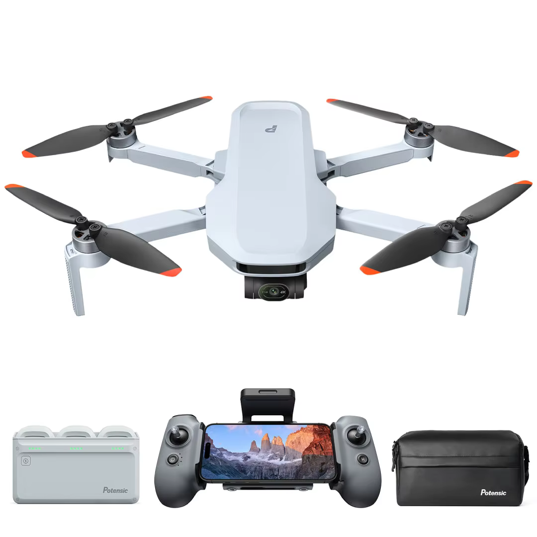 Potensic ATOM 2 Drone, 4K HDR Video, 8K Photo, 3-Axis Gimbal Camer, Under 249g, Vertical Shooting,10-KM, AI Night Shot, AI Track