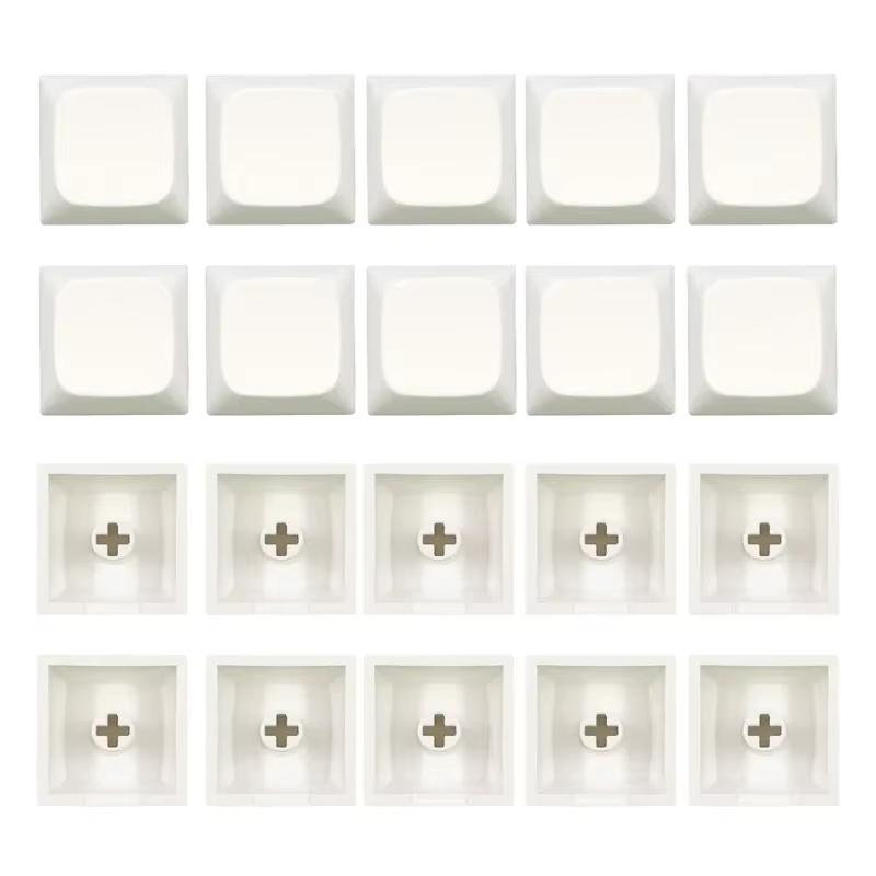 20pcs PBT Blank Keycap 1U 1X XDA Profile Blank No Print Keycap Set for DIY Mechanical Keyboard Installation MX Switches