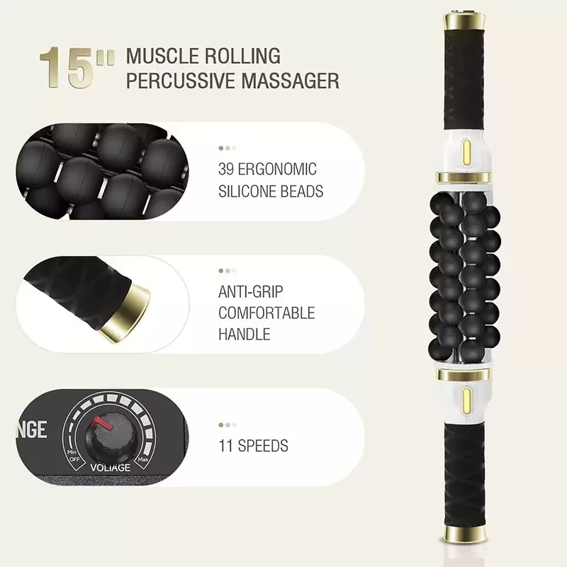 Popular 360 Degree Rotating Roller Massager Handheld Roller Body Massage Machine Slimming Body Muscle Massagers Home Use