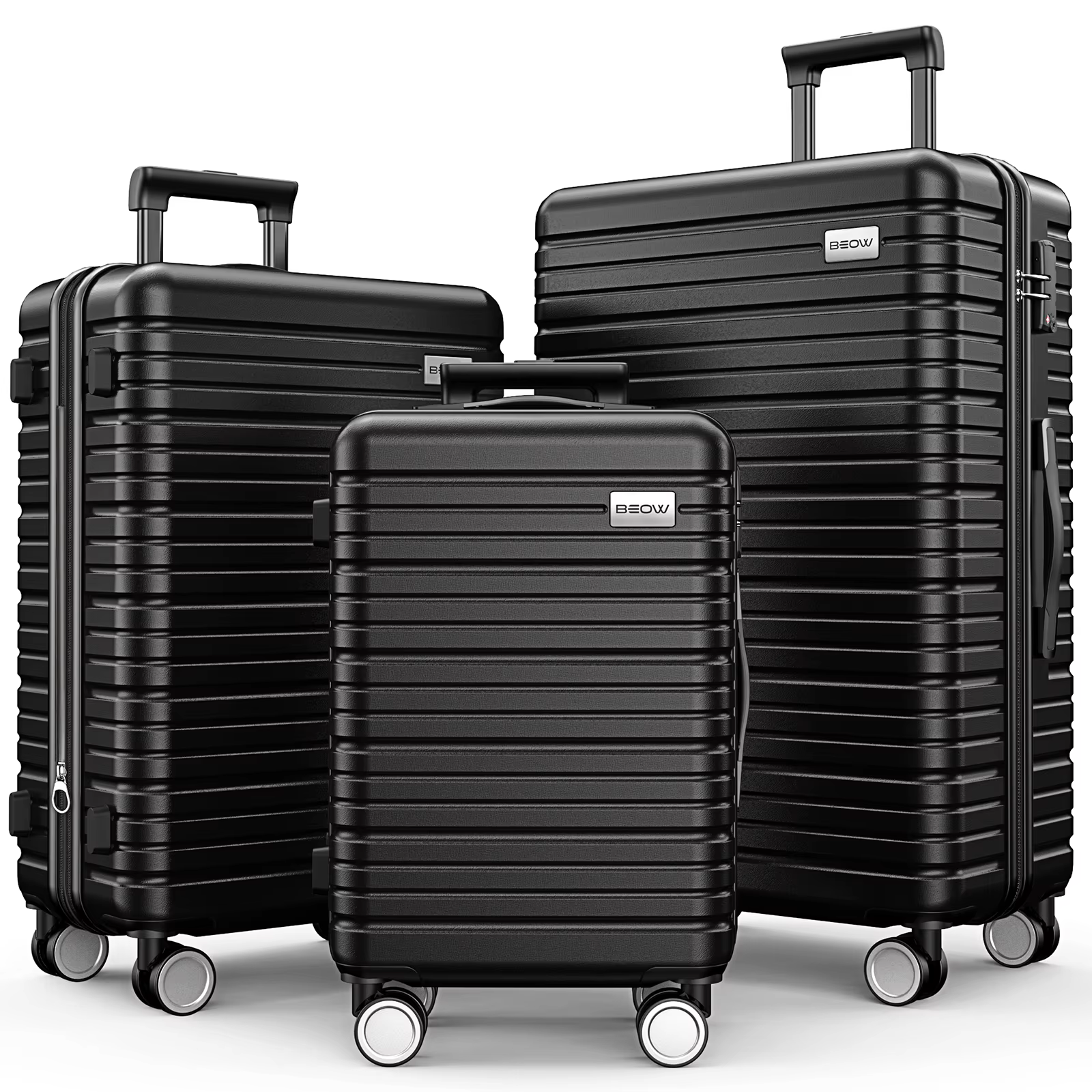 Luggage Sets 3 Piece 20/24/28 Inch Expandable Hardside Lightweight Durable Suitcases with Spinner Wheels, TSA Lock For Women Men