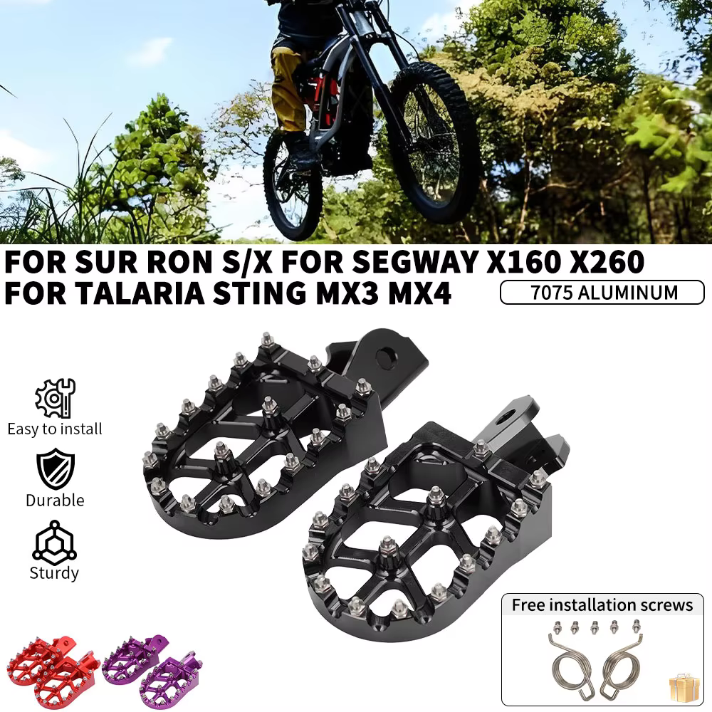 CNC Foot Pegs Footpeg Footpedal For Surron Lightbee Talaria Sting E-bikes Motorcycles Accessories Electri Dirt Bike