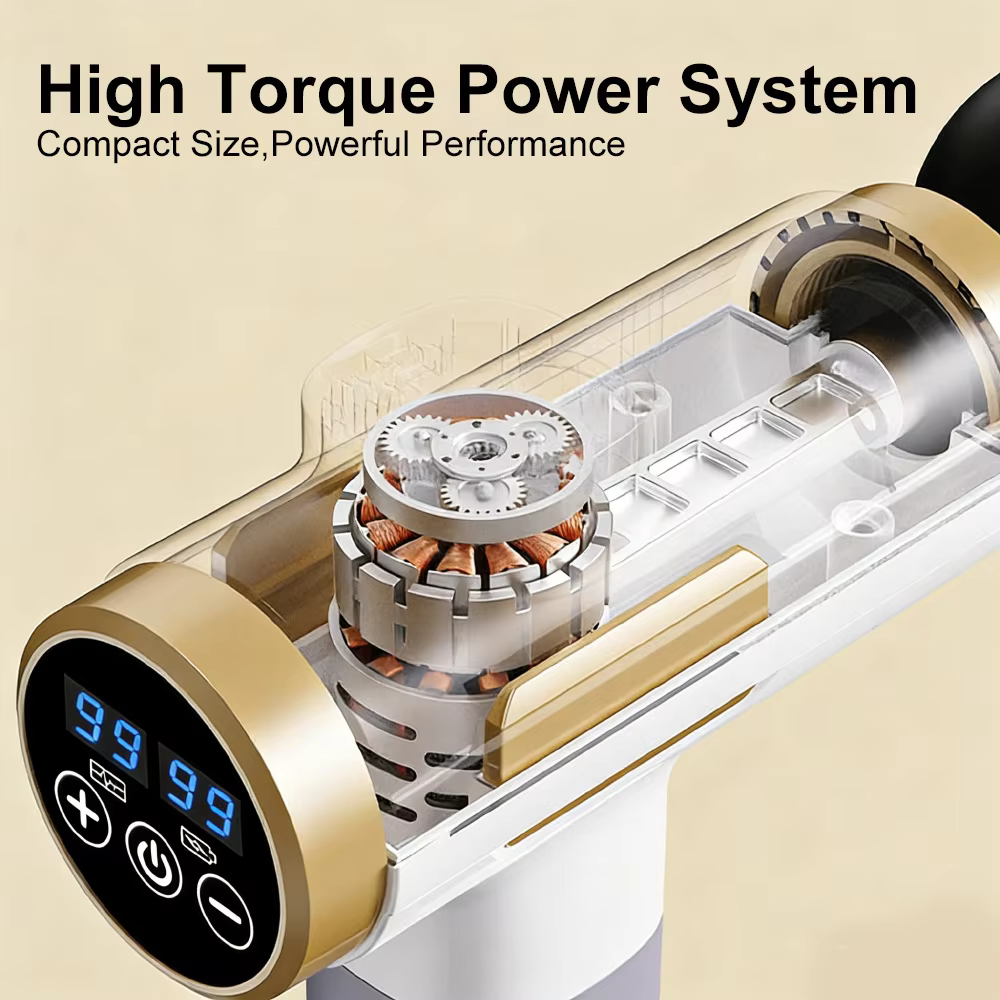 99 Level Mini Electric Massage Gun Powerful Fascia Gun High-Frequency Vibration Body Massage Gun Arms Leg Muscle Masajeador