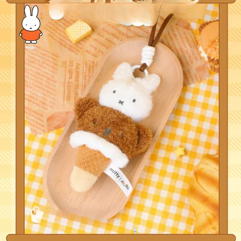 Miffy Food Workshop Series Plush Pendant Random Trend Hand Do Cute Doll Hanging Ornaments