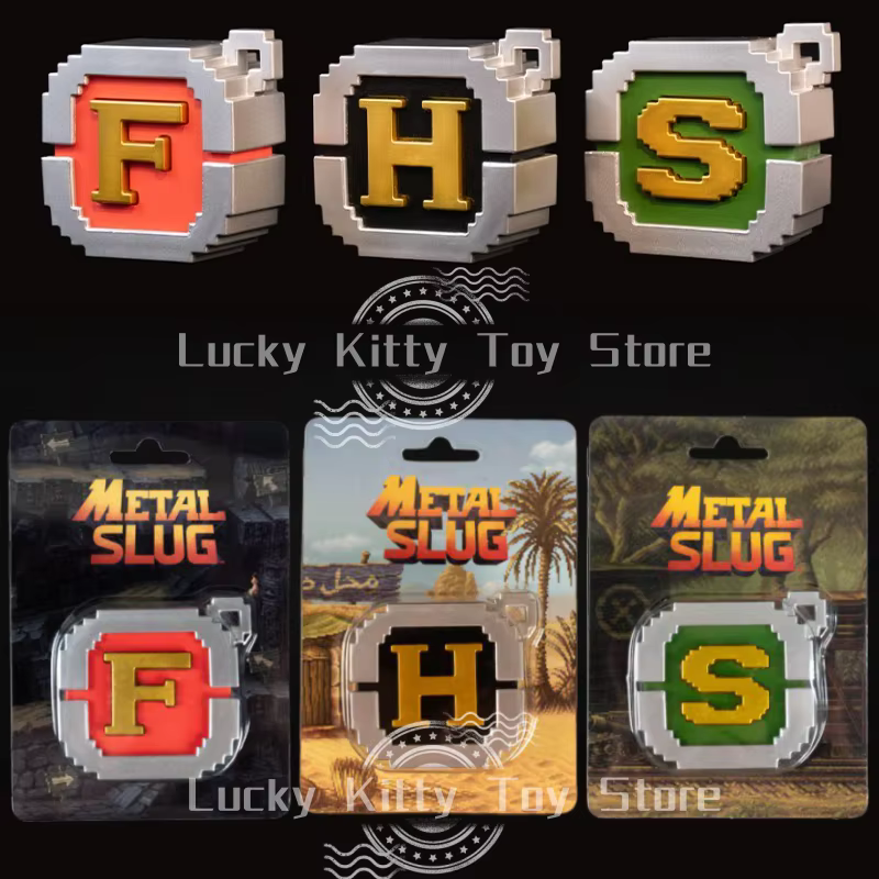 SNK Official Metal Slug 3D Sound Ammo Case Keychain Pixel Style Authentic Collectible Game Pendant Bag Accessory For Retro Fans