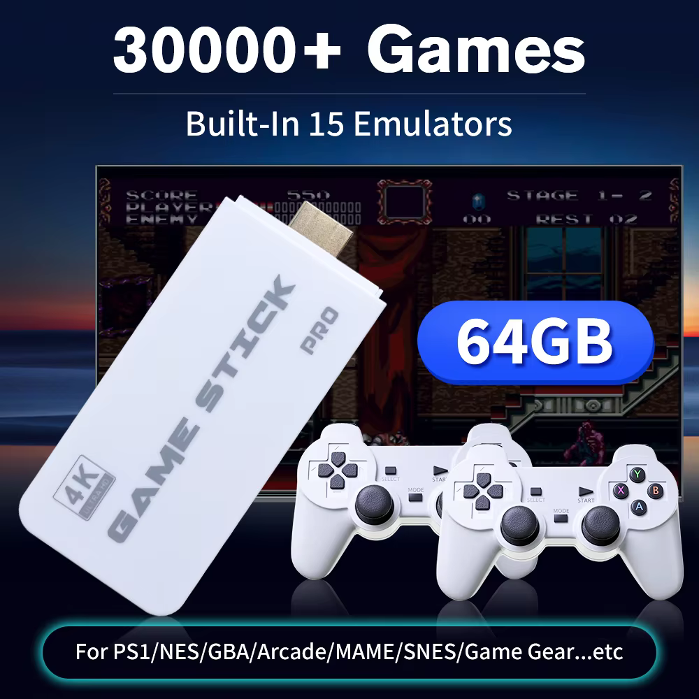 G1 Video Game Consoles With 30000+ Games 64G Portable Emulator Consoles For PS1/MAME/GBA/GBC/SNES/NES/MD Plug&Play With Linux OS
