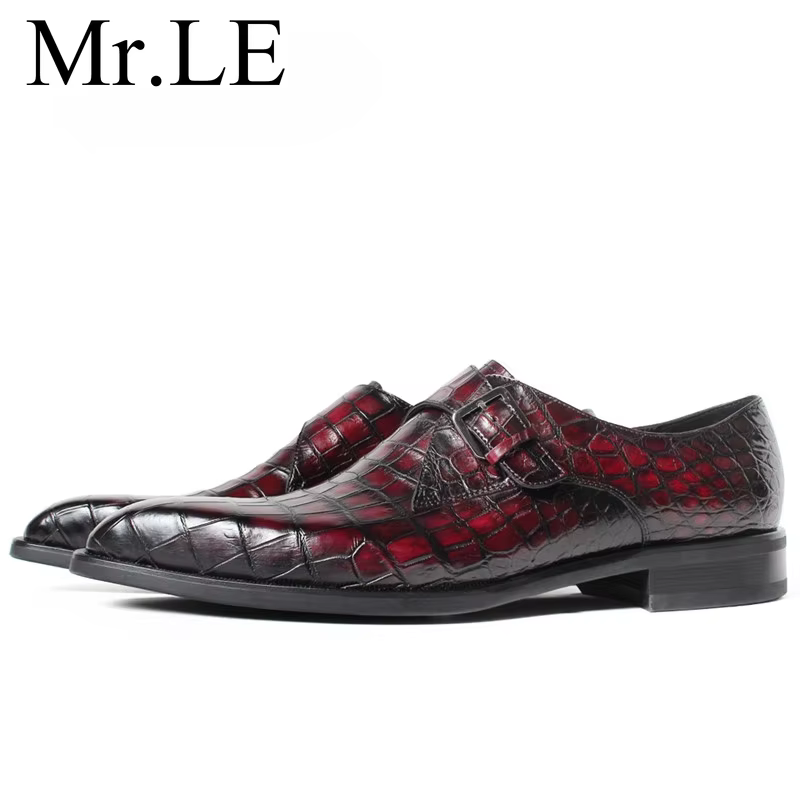 Crocodile Shoe Shoes No Yes None Adult Stitching Men Men's Dress Shoes Man Dress Shoes Genuine