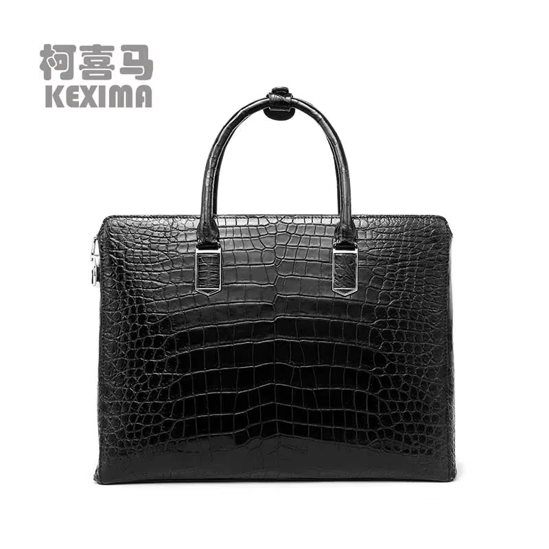 ouluoer new crocodile  handbag  business  Men  crocodile bagsnew  fashion  leisure  male briefcase