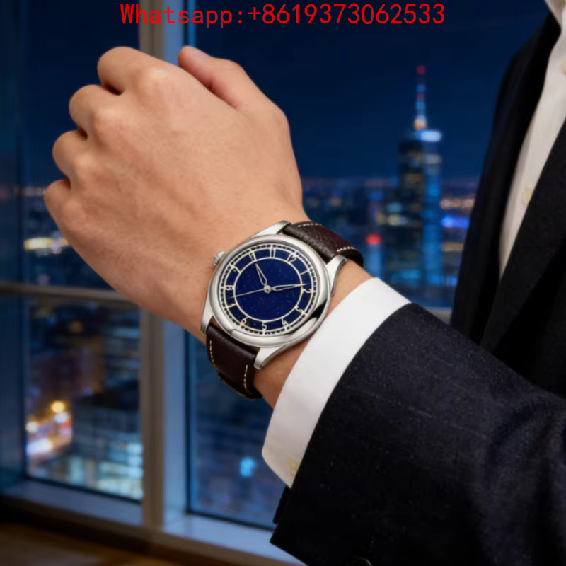 Customized 2026 New Gem Plate Watch Mechanical Watch Blue Sandstone Green Sandstone Star