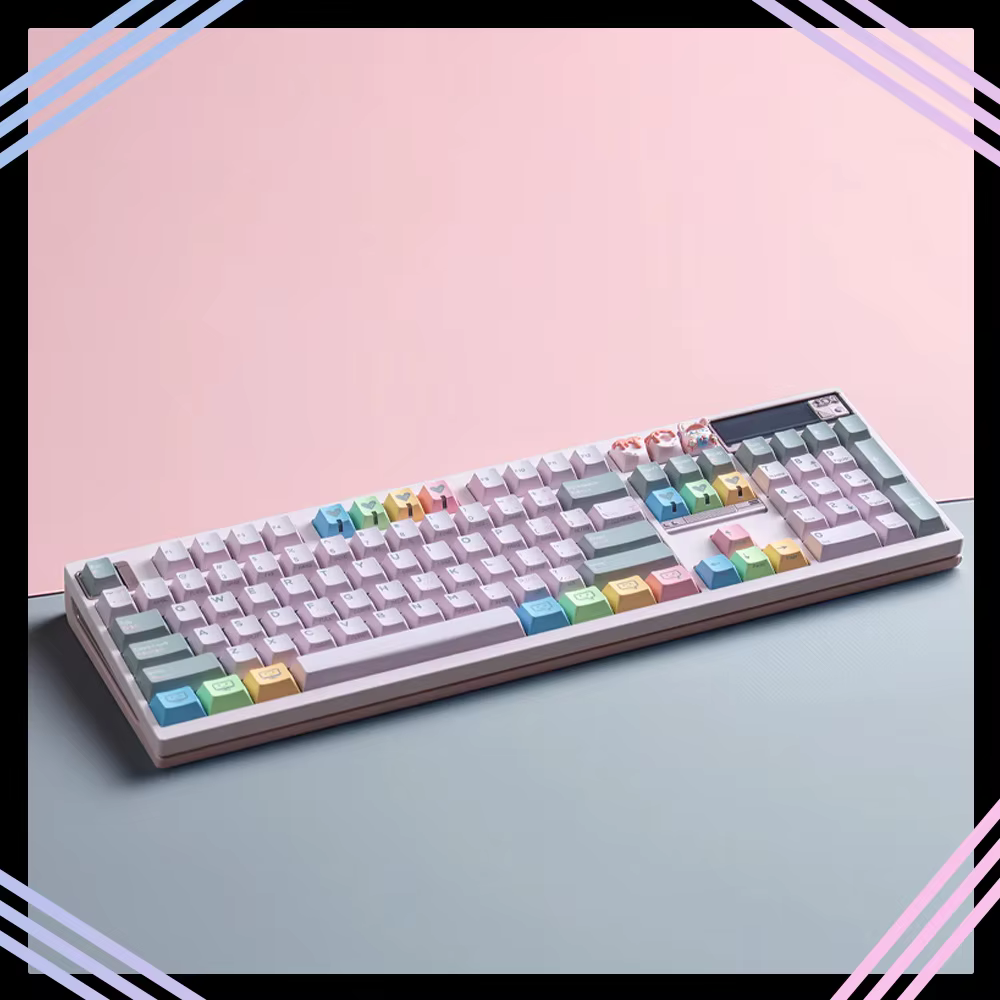 TICKTYPE DP104 Wireless Mechanical Keyboard Tri Mode Keyboard Aluminium Alloy Hot Swap Keyboard With Screen PC Accessory Win/Mac