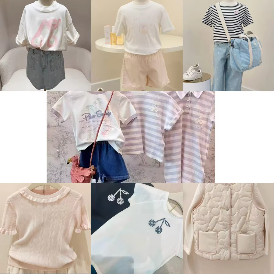 Clothing some in stock 2026 BP NEW Spring Summer Baby Girls Embroidered Dress Floral Print Shirts  Kids Clothes Children's Sets