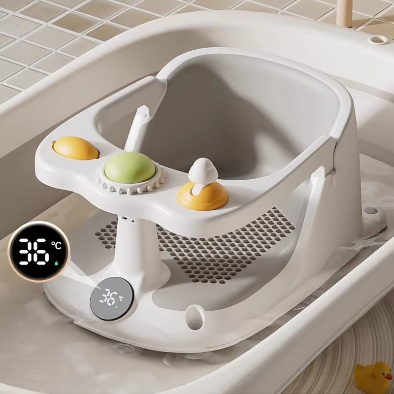 Baby Bath Seat for Babies 6 Months & Up - Bathtub Seats for Babies Sitting Up with Rinse Cup, Non-Slip, Comfortable, Infant Bath