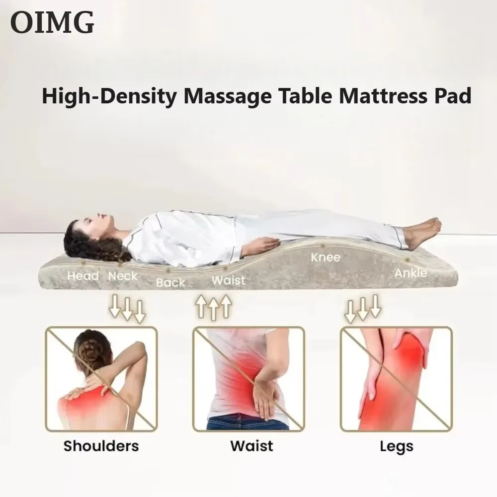 Premium Lash Bed Foam Topper, High-Density Massage Table Mattress Pad, Ergonomic Contoured Cushion for Beauty Salon Spa