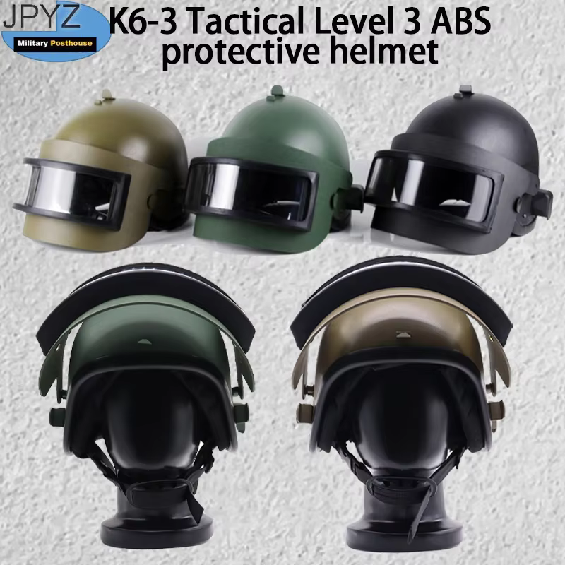 K6-3 Tactical Helmet For Outdoor Hunting Combat Level 3 ABS Protective Men'S Helmet