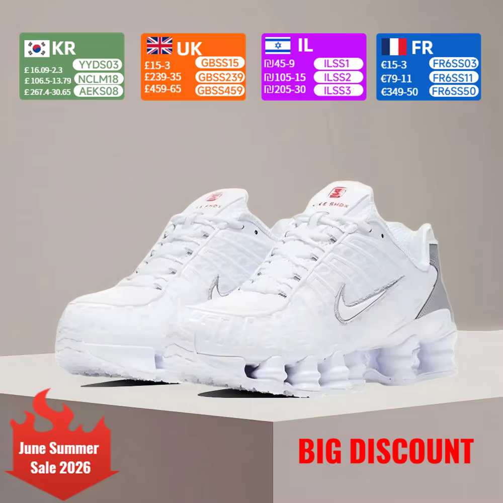 Nike Shox TL Women's Cushioned Running Shoes Height-Enhancing, Fashionable, Versatile Style Slip-Resistant, Durable AR3566-100