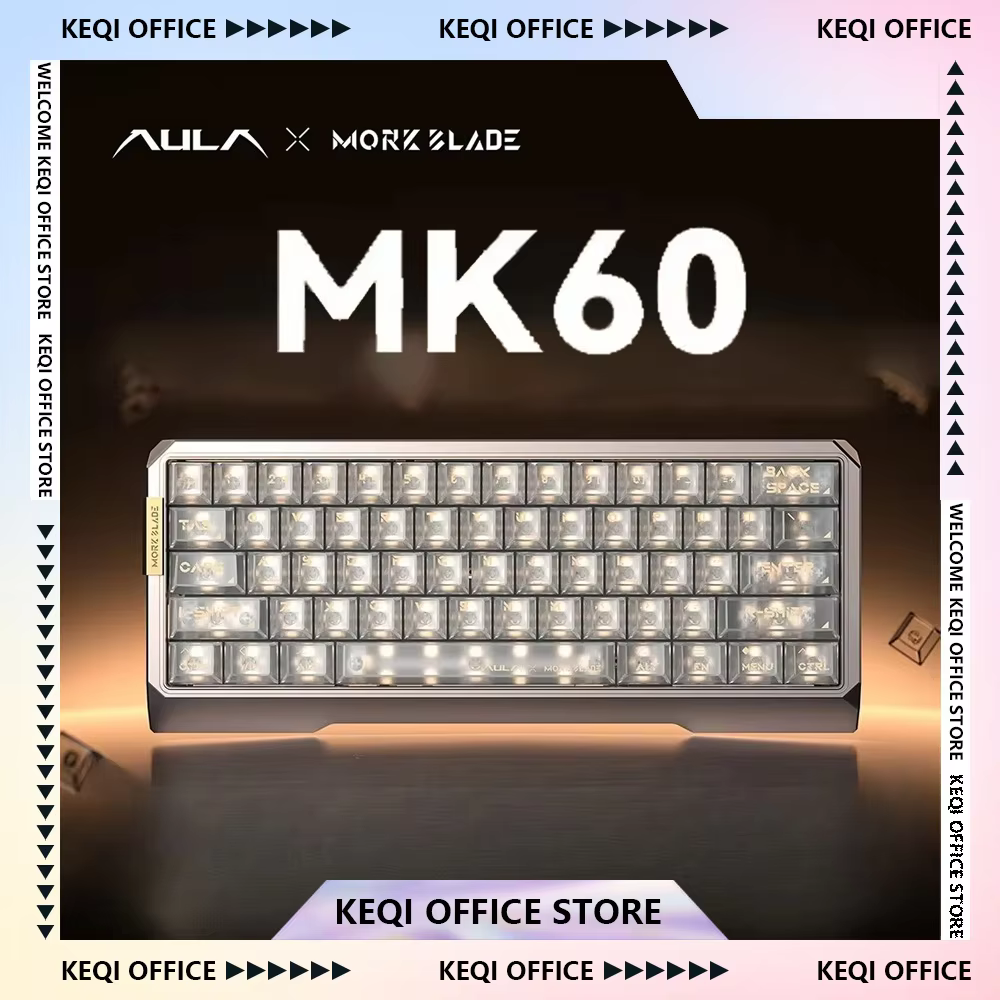 AULA X MORK BLADE MK60 Magnetic Switch Mechanical Keyboard Aluminium Alloy RT0.001 Custom Wired Gaming Keyboard PC E-Sports Gift