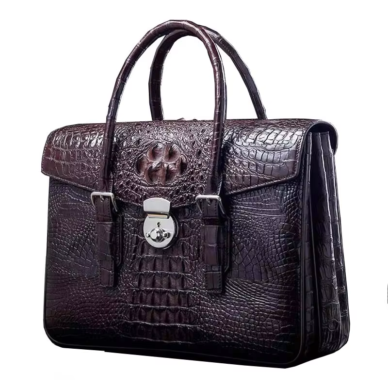 ourui new arrival  crocodile male  men briefcase  business  classic  style men handbag men bag