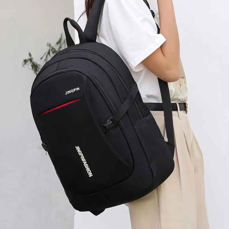 Unisex Canvas Briefcase Korean Dual Shoulder Bag Lightweight Laptop Travel Bag for Men Women