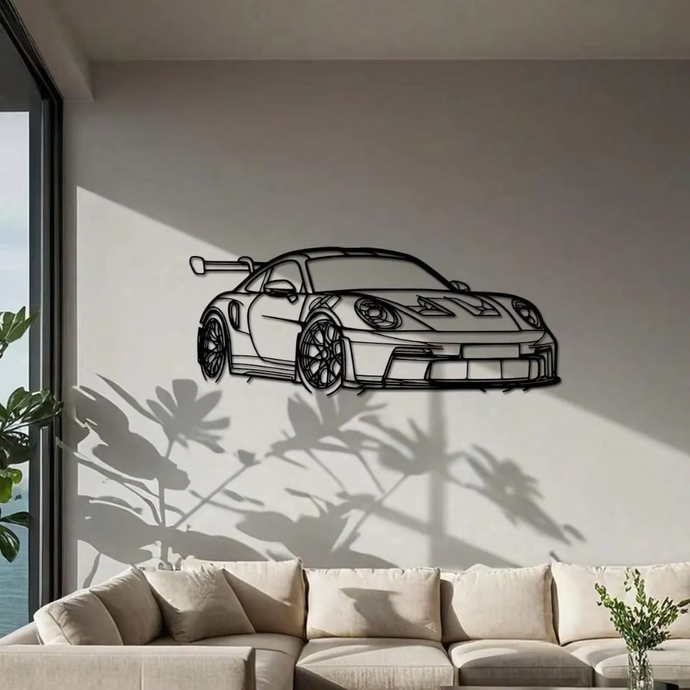 1Pc 15.75"×6.32" Car Metal Wall Art - Creative Sign, Perfect Gift for Car Lovers, Fathers Day & Birthday