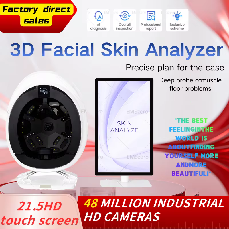 Q2 For Salon Aisia Skin Scanner Care Facial Analyzer Monitor Machine Magic Mirror Testing English Detector Face Camera