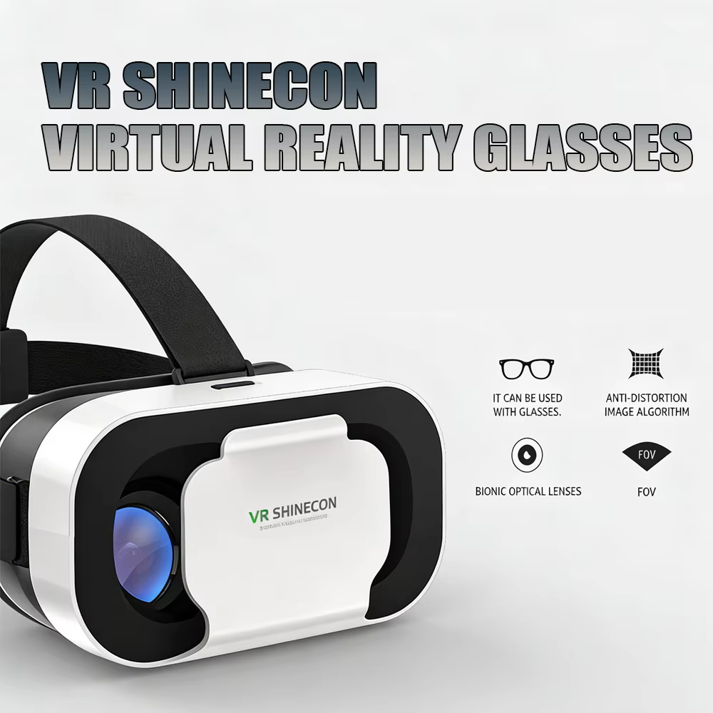 3D VR Glasses Virtual Reality Viar Goggles Headset Devices Smart Helmet Lenses For Cell Phone Mobile Smartphones Viewer