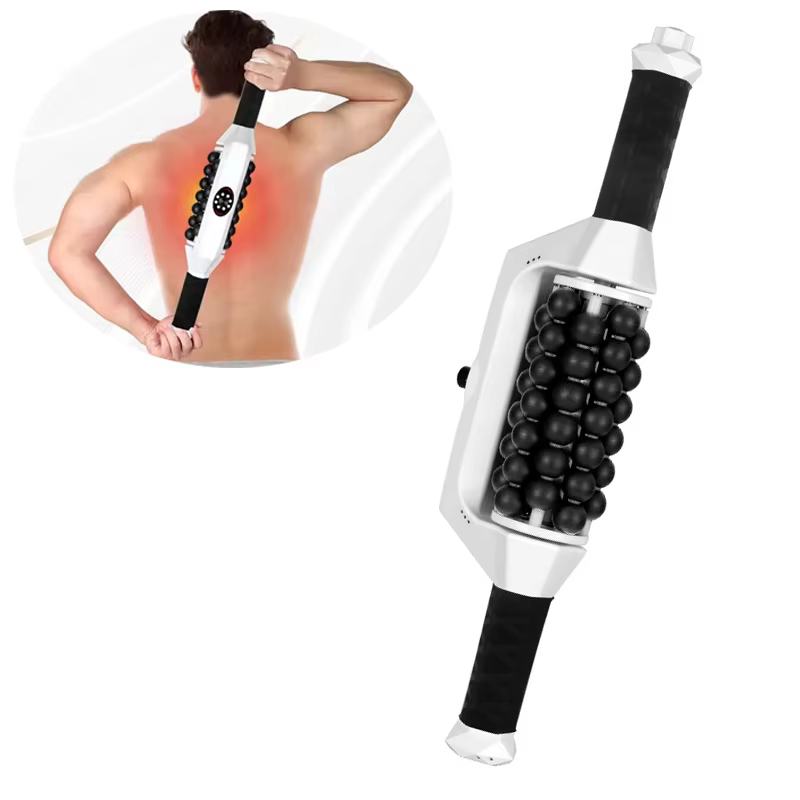 Cellulite Reduction Rolling Beads Cylinder Therapy Body Contouring Rechargeable Vibration Inner Ball Body Shape Roller Massager