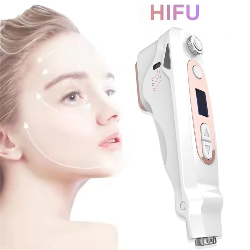เครื่องมือความงาม HIFU ขนาดเล็ก รุ่น 2026 สำหรับการฟื้นฟูผิวหน้า ลดเลือนริ้วรอย ชะลอวัย ด้วยคลื่นอัลตราโซนิก ใช้ได้ทั้งในร้านเสริมสวยและที่บ้าน