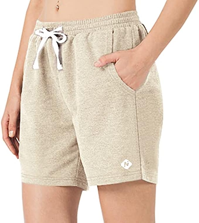 NAVISKIN Women’s Lightweight Bermuda Shorts Athletic Shorts Knee Length Casual Walking Summer Shorts with Pockets