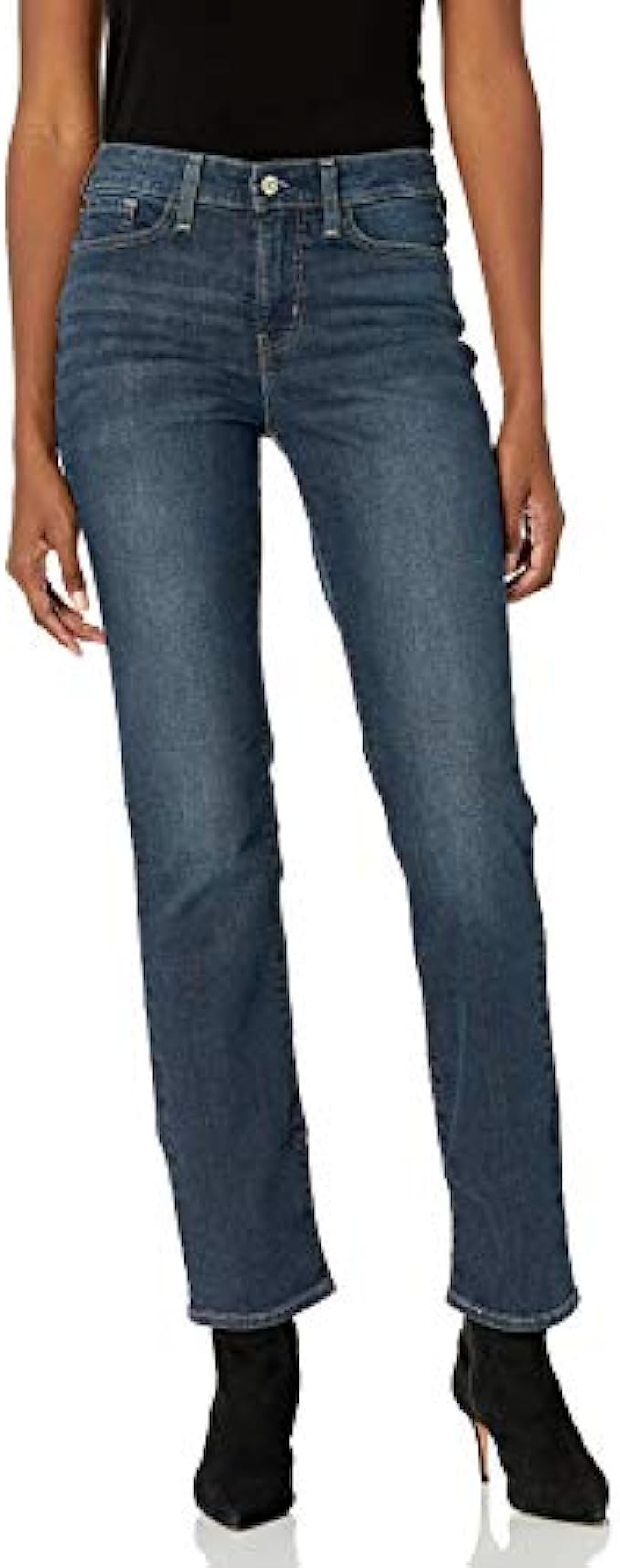 Signature by Levi Strauss &amp; Co. Gold Label Women’s Curvy Totally Shaping Straight Jeans (Standard and Plus)