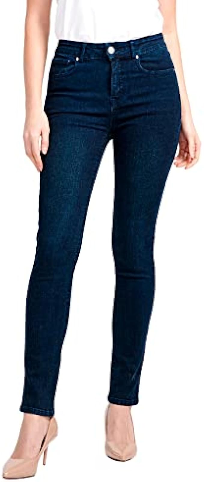 Resfeber Women’s Ripped Skinny Jeans Stretch Comfy Pants Distressed Destroyed Jean with Hole