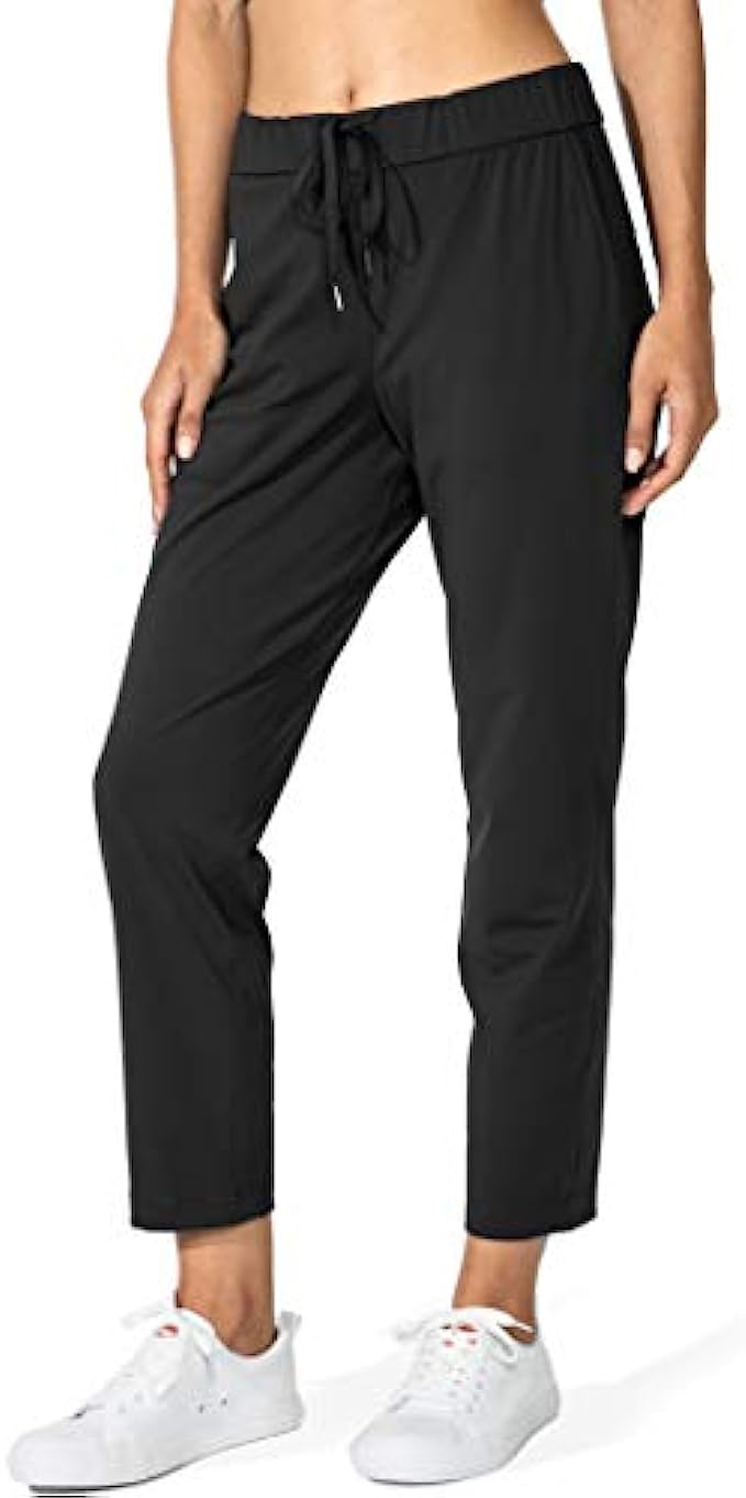G Gradual Women’s Pants with Deep Pockets 7/8 Stretch Sweatpants for Women Athletic, Golf, Lounge, Work
