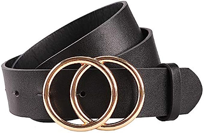 Earnda Women’s Leather Belt Fashion Soft Faux Leather Waist Belts For Jeans Dress
