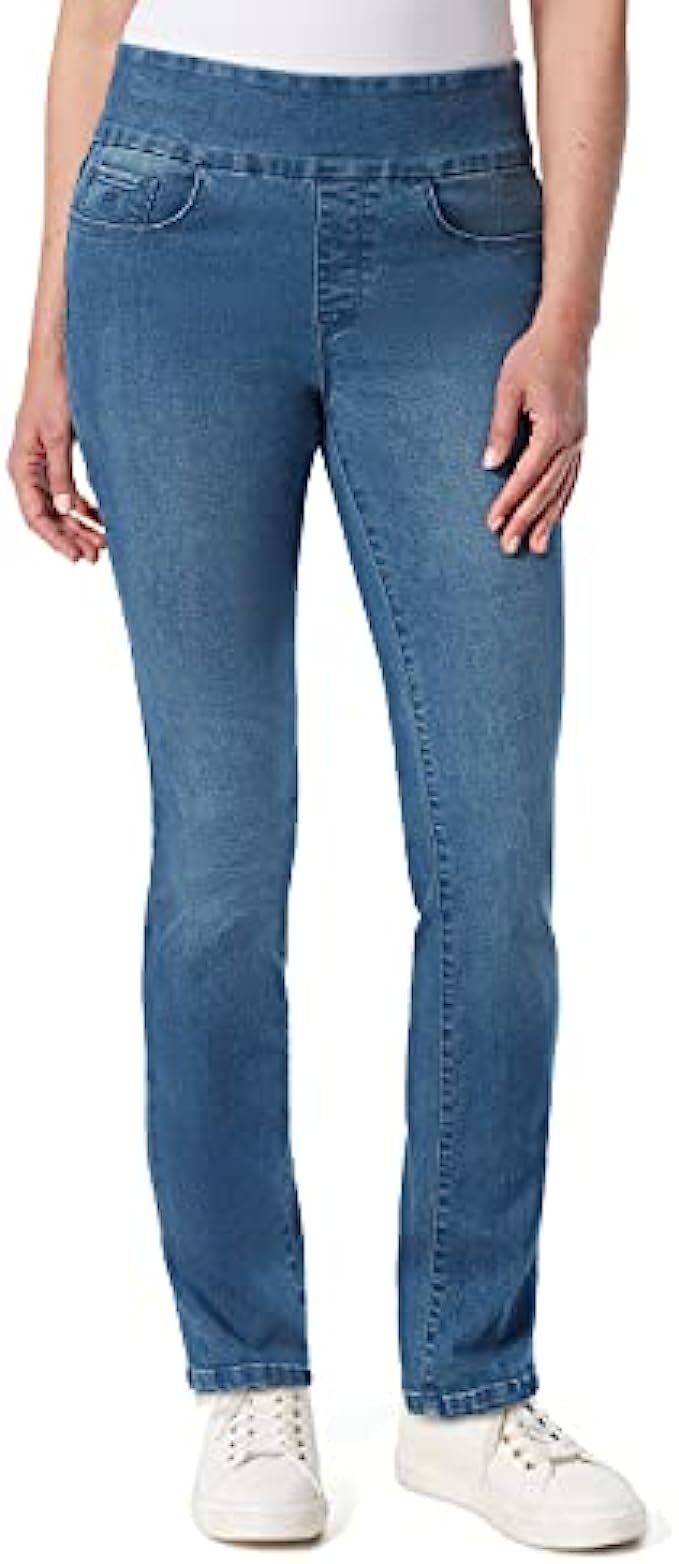 Gloria Vanderbilt Women’s Amanda Pull on High Rise Jean