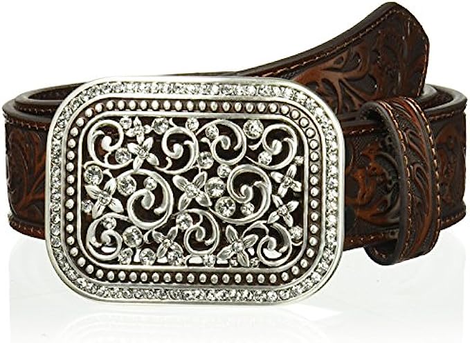ARIAT Women’s Scroll Embossed Buckle Belt