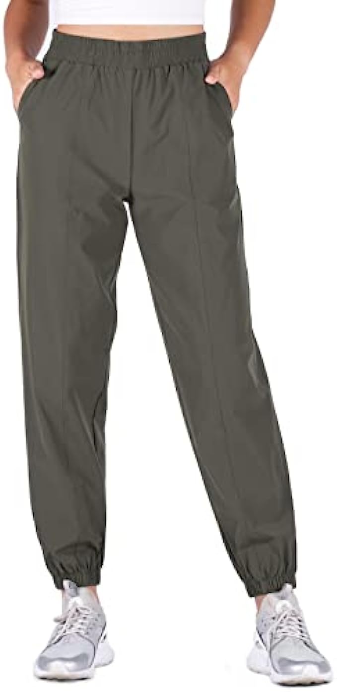AJISAI Women’s Lightweight Joggers Loose Sweatpants with Pockets Drawstring Workout Running Pants