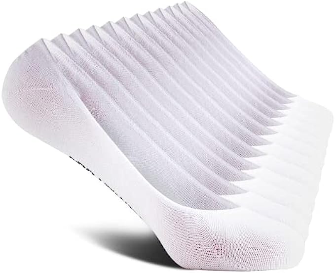 Women’s No Show Liner Socks, 6 Pack Low Cut Non Slip Ankle Socks, Hidden Cushioned Invisible Socks for Flat Boat, Size 9-11