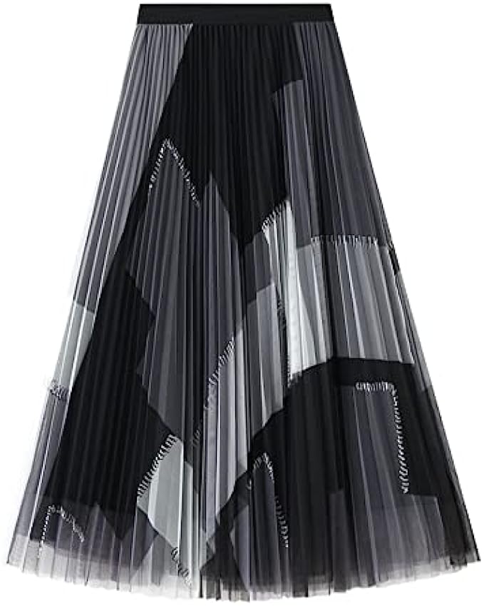 Dirholl Women’s A-Line Fairy Elastic Waist Tulle Midi Skirt