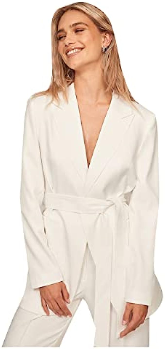 Women’s Blazer Terry Rayon Long Sleeve Regular Fit Lightweight Suit Jacket Work Office Business Casual Sport Coat