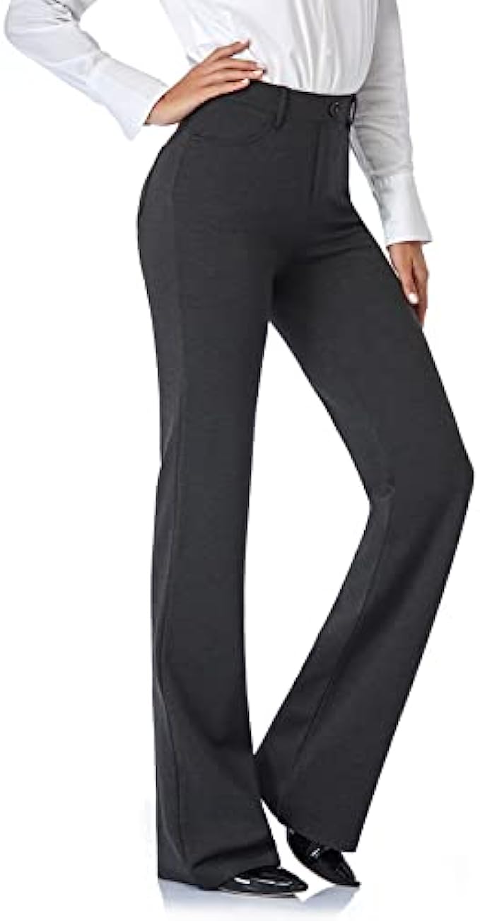 Tapata Women’s 28’’/30’’/32’’/34’’ Stretchy Bootcut Dress Pants with Pockets Tall, Petite, Regular for Office Work Business