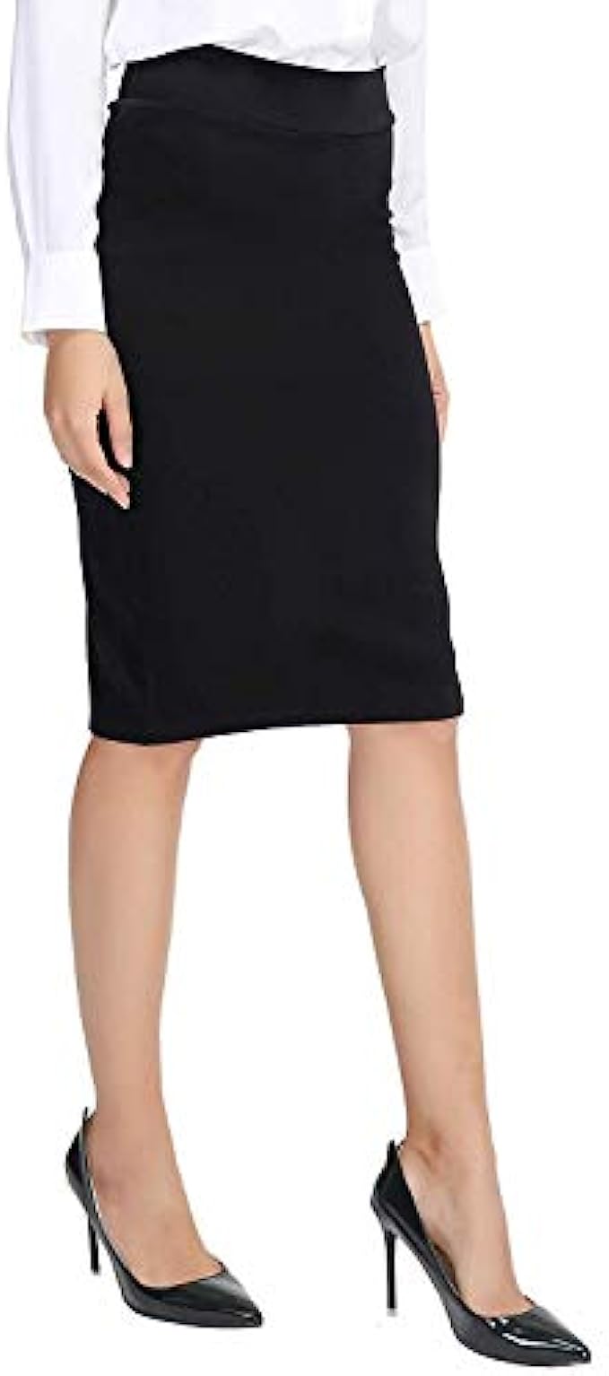 Urban CoCo Women’s Elastic Waist Stretch Bodycon Midi Pencil Skirt
