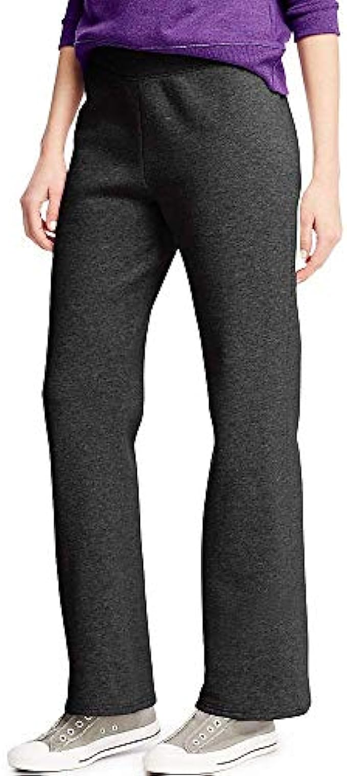 Hanes ComfortSoft EcoSmart Women’s Open Bottom Leg Fleece Sweatpants