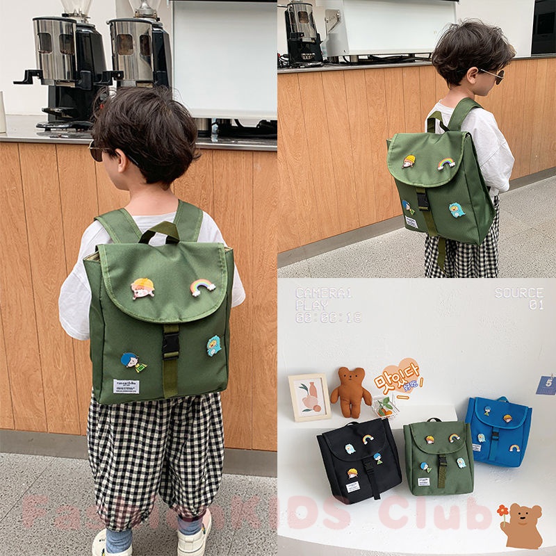 [CFS] Kindergarten boys and girls’ schoolbag Children’s canvas Korean version versatile small schoolbag Summer new light travel backpack trend