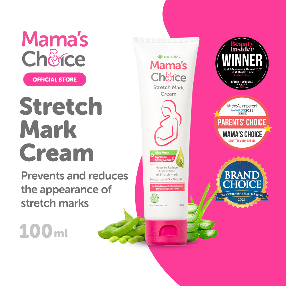 Mama’s Choice Stretch Mark Cream (Safe, halal and natural skincare for pregnancy)