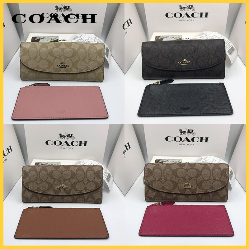 Women’s Classic C Pattern Long Wallet Coin Purse Zipper Wallet 52601